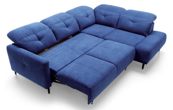 Colțar lemn masiv extensibil SANDRA 265×82/104×210 cm - Stânga