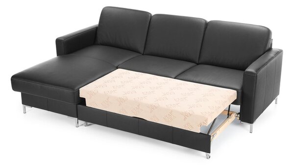 Colțar lemn masiv BASIC, 232 × 85 × 165 cm - Stânga