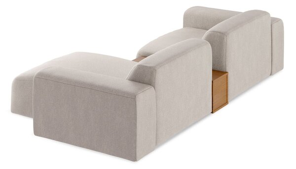 Canapea lemn masiv Tommy, 293 × 69 × 159 cm - Stânga