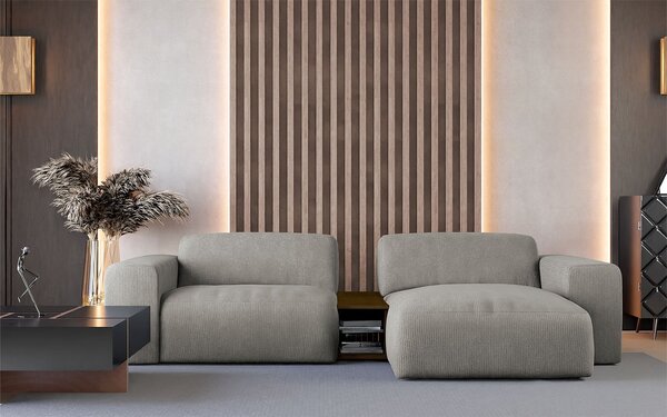 Canapea lemn masiv Tommy, 293 × 69 × 159 cm - Stânga