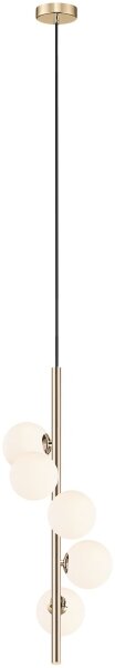 Lustră pe cablu Zuma Line P0574-05E-F7AA ARCTURUS 5xG9/4W/230V auriu