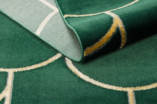Exclusiv EMERALD covor 1021 glamour, stilat, art deco, sticla verde / aur