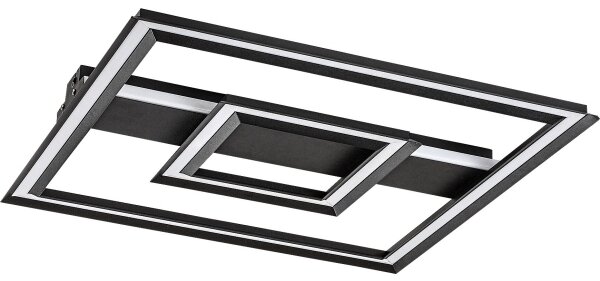 Rabalux 71071 - Plafonieră LED SIDONA, 48 W, 230 V, 3000 K, neagră