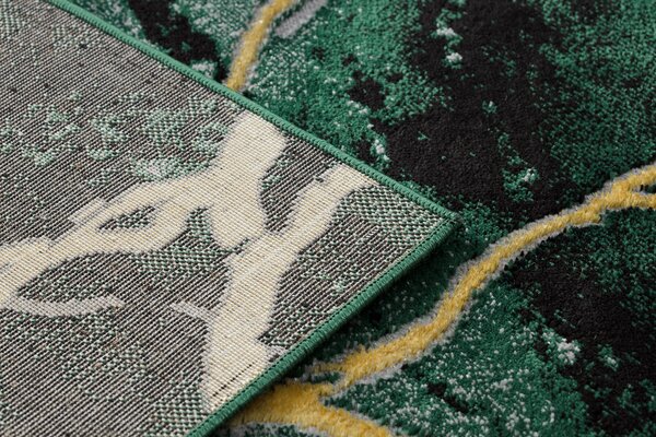 Exclusiv EMERALD covor 1018 glamour, stilat, marmură sticla verde / aur