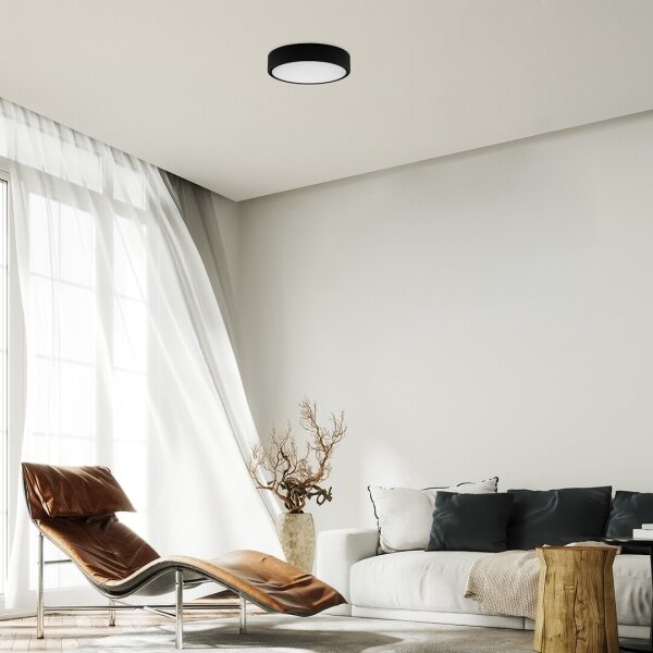 Plafonieră LED Rabalux 71246 LAURI LED/22W/230V d. 21 cm negru