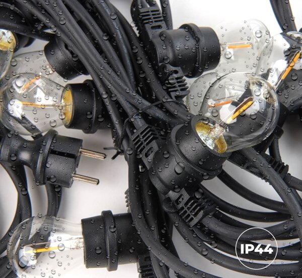 Lanț decorativ de exterior MIMOSA 10xE27/1,3W/230V IP44 10 m