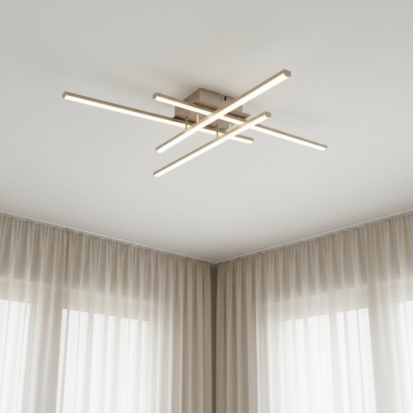 Brilagi - Plafonieră LED STRIPES, 37W, 230V, argintie