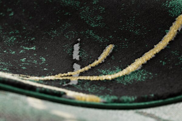 Exclusiv EMERALD covor 1018 glamour, stilat, marmură sticla verde / aur