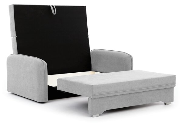 Canapea extensibila pentru 2 persoane LAINE, gri deschis
