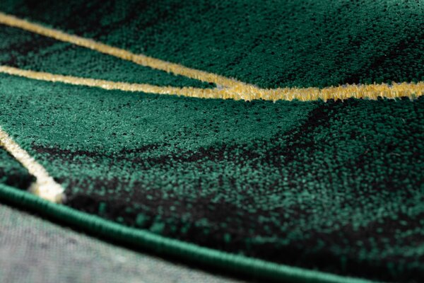 Exclusiv EMERALD covor 1022 cerc - glamour, stilat, marmură, geometric sticla verde / aur