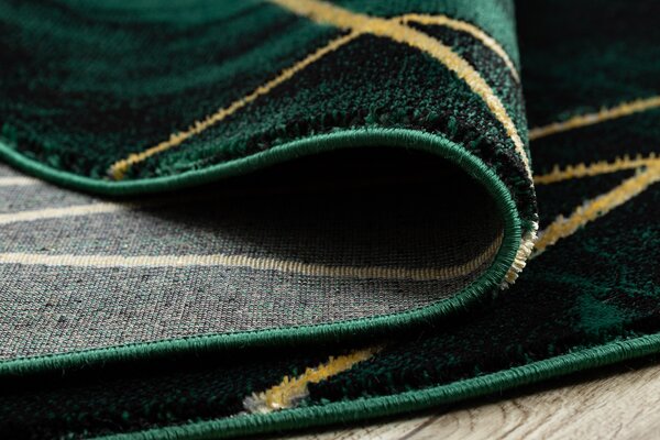 Exclusiv EMERALD covor 1022 cerc - glamour, stilat, marmură, geometric sticla verde / aur
