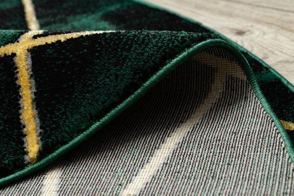 Exclusiv EMERALD covor 1022 cerc - glamour, stilat, marmură, geometric sticla verde / aur