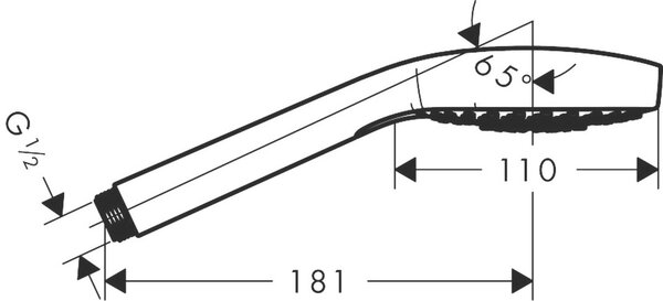 Hansgrohe Croma E duș de mână alb 26815700