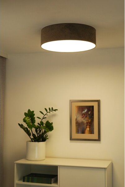 Duolla - Plafonieră LED CORTINA 26W 230V pr. 30 cm 4000K maro