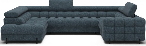 Colțar lemn masiv Formă U Extensibil Factory 346x205cm Personalizabil - Cotiera pe partea dreapta