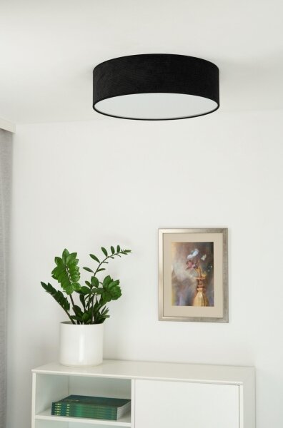 Duolla - Plafonieră LED CORTINA 26W 230V pr. 30 cm 4000K negru