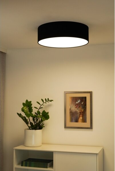 Duolla - Plafonieră LED CORTINA 26W 230V pr. 30 cm 4000K negru