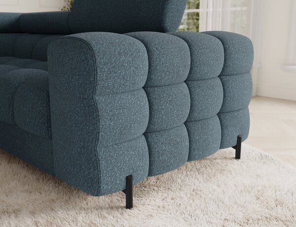 Colțar lemn masiv Formă U Extensibil Factory 346x205cm Personalizabil - Cotiera pe partea dreapta