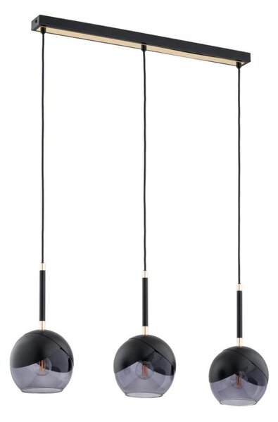Lustră pe cablu MILTONA 3xE27/60W/230V negru/gri