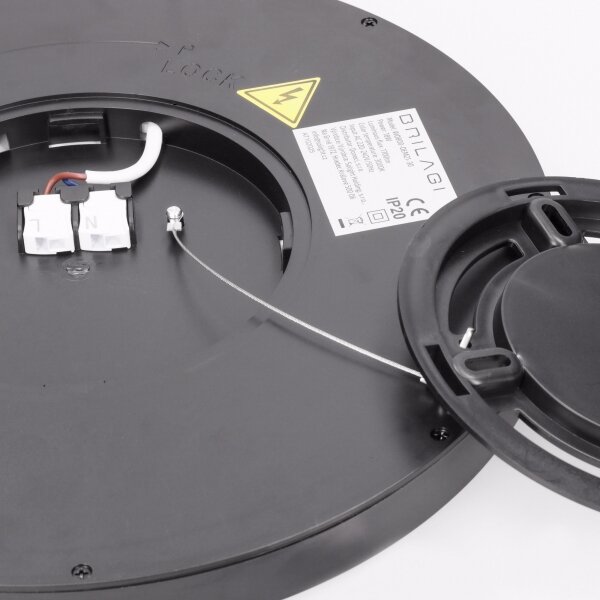 Brilagi - Plafonieră LED ESTELA, 18W/230V, negru