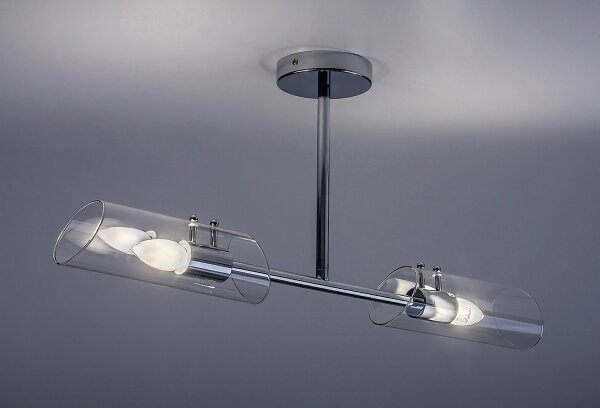 Lustră pe tijă pentru baie Rabalux 75030 TEODORO 2xE14/12W/230V IP44 crom