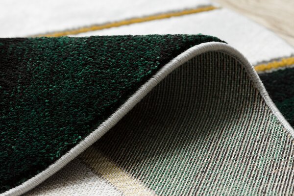 Exclusiv EMERALD covor 1015 cerc - glamour, stilat, marmură, geometric sticla verde / aur