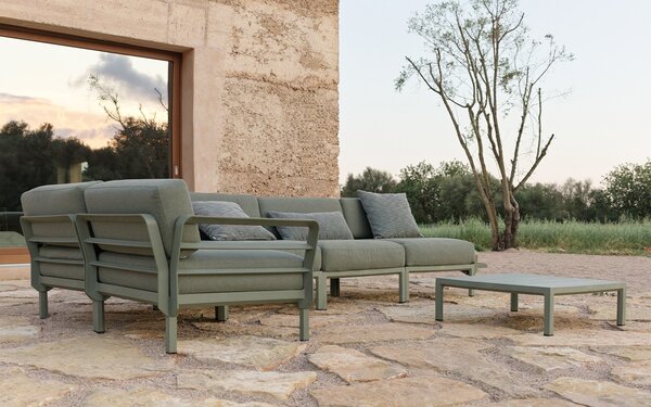 Canapea Modulara Exterior Nardi - Maximo 5 - BASALTO lava Sunbrella®