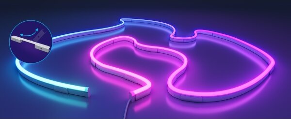 Bandă LED flexibilă Govee Neon 2 MATTER 3m RGBIC Wi-Fi