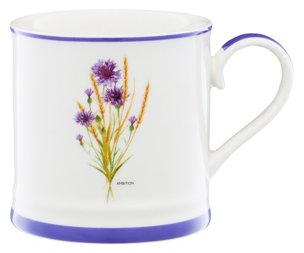 Cana 380ml, design floare de colt, Lea