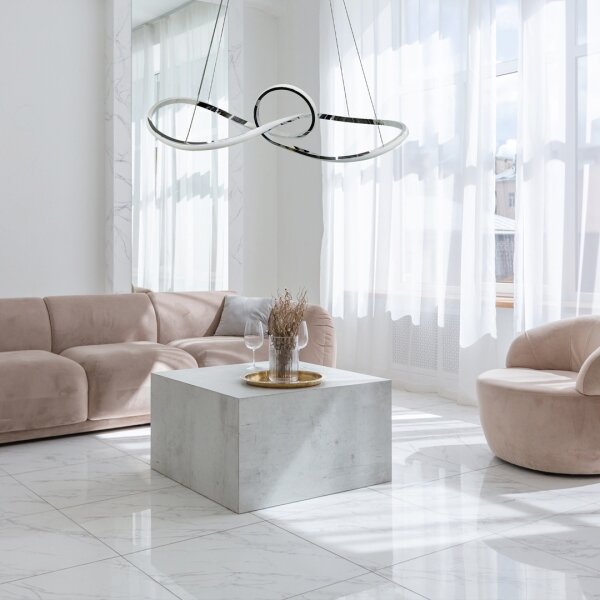 Lustră LED pe cablu MARCO LED/42W/230V crom lucios