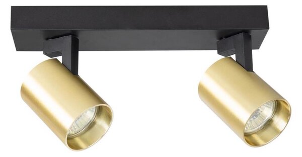 Spot VOLF 2xGU10/10W/230V auriu/negru