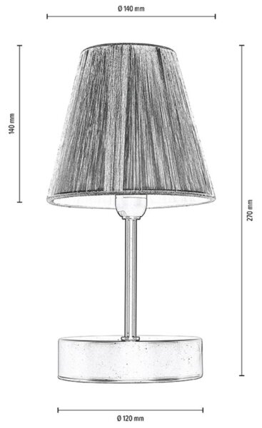 Lampă de masă Spot-Light 7771960 MILA 1xE14/25W/230V mesteacăn