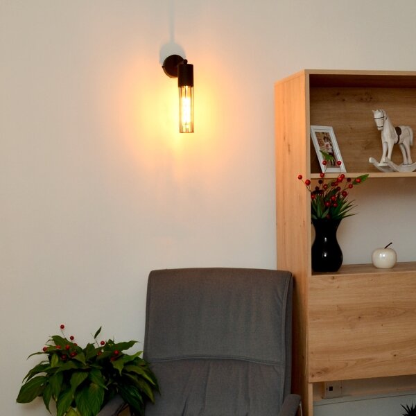 Lampă de perete MELODY 1xE27/15W/230V negru
