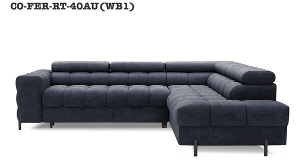 Colțar lemn masiv Ferry Extensibil Personalizabil, 276 × 72 × 200 cm - Stânga