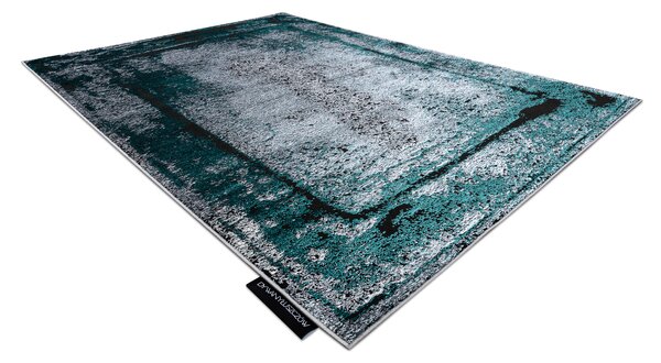 Covor DE LUXE modern 624 Cadru - structural gri / verde