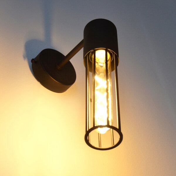 Lampă de perete MELODY 1xE27/15W/230V negru