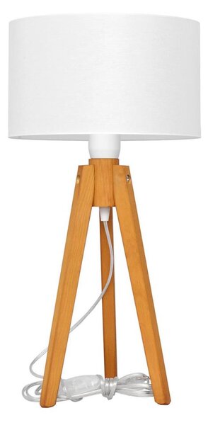 Lampă de masă ALBA 1xE27/15W/230V alb/stejar