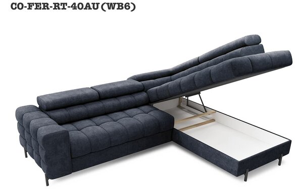 Colțar lemn masiv Ferry Extensibil Personalizabil, 276 × 72 × 200 cm - Stânga