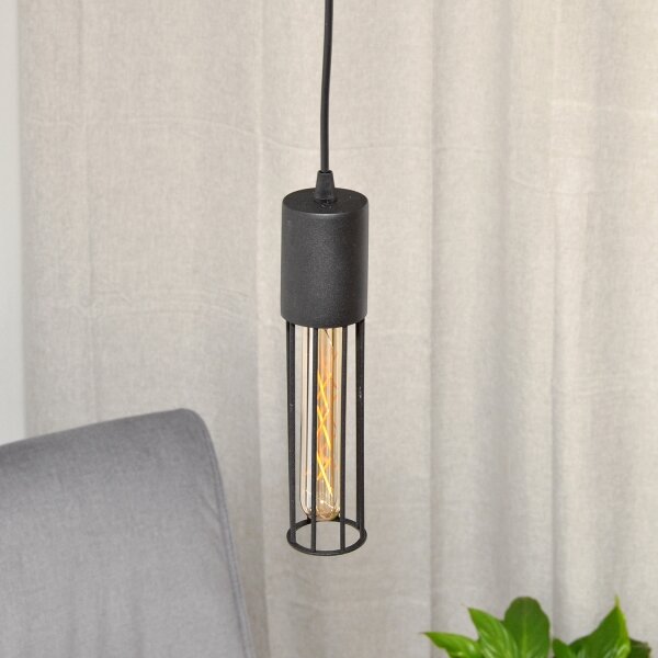 Lustră pe cablu MELODY 1xE27/15W/230V negru