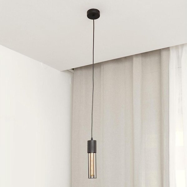 Lustră pe cablu MELODY 1xE27/15W/230V negru