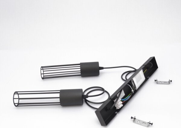 Lustră pe cablu MELODY 2xE27/15W/230V negru