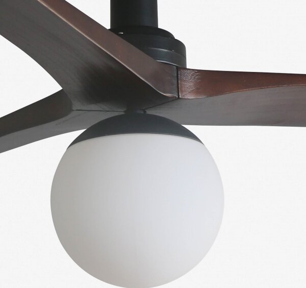 Ventilator de tavan FARO 34278-11L KLIM S lemn/negru + telecomandă