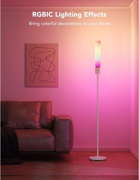 Lampadar LED dimabil Govee CYLINDER SMART RGBICWW 2200-6500K