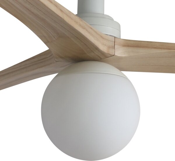 Ventilator de tavan FARO 34281-11L KLIM S lemn/alb + telecomandă