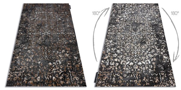 Covor DE LUXE modern 2080 ornament vintage - structural gri