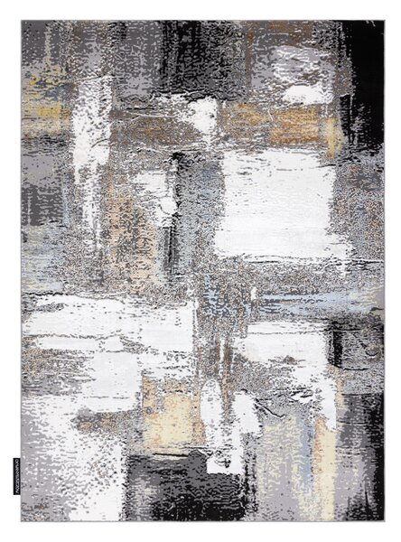 Covor DE LUXE modern 633 Abstracțiune - structural cremă / aur