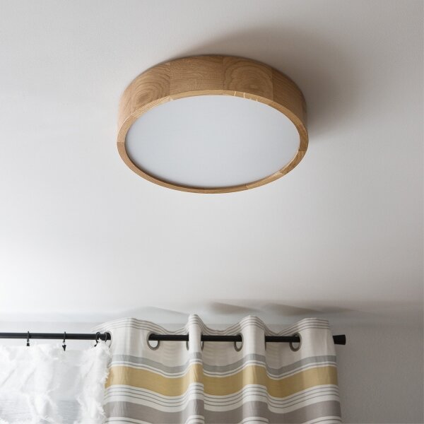 Plafonieră LED Brilagi CARVALHO 2xE27/60W/230V stejar d. 37,5 cm