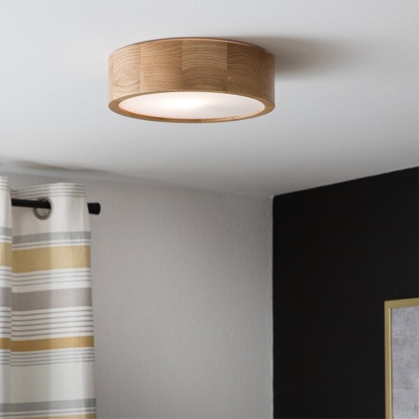 Plafonieră LED Brilagi CARVALHO 1xE27/60W/230V stejar d. 27,5 cm