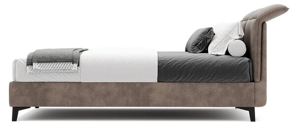 Pat Mojo Tapitat cu Saltea 120/140/160/180x200cm - 120x200