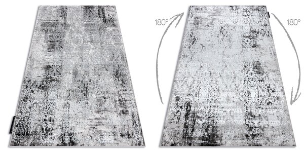 Covor DE LUXE modern 2081 ornament vintage - structural cremă / gri